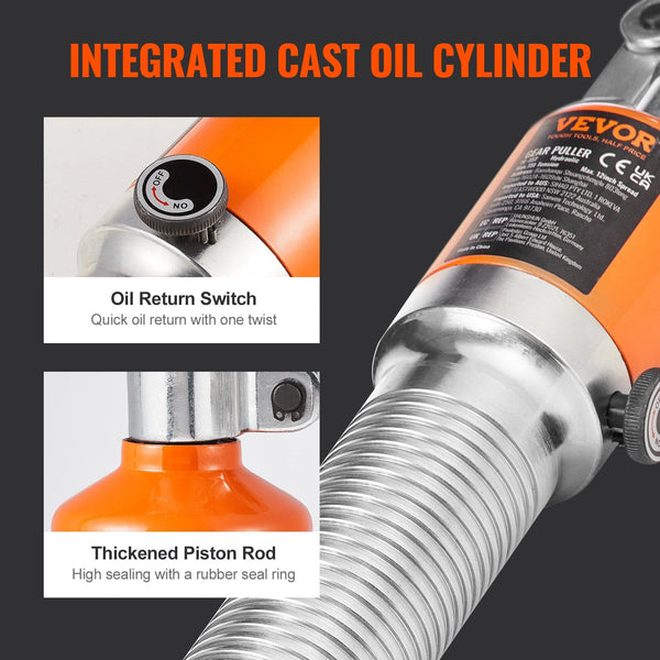 Vevor Hydraulic Gear Puller 15 Ton Wheel Pulley Bearing 2 Or 3 Jaw With Case Pullers & Extractors