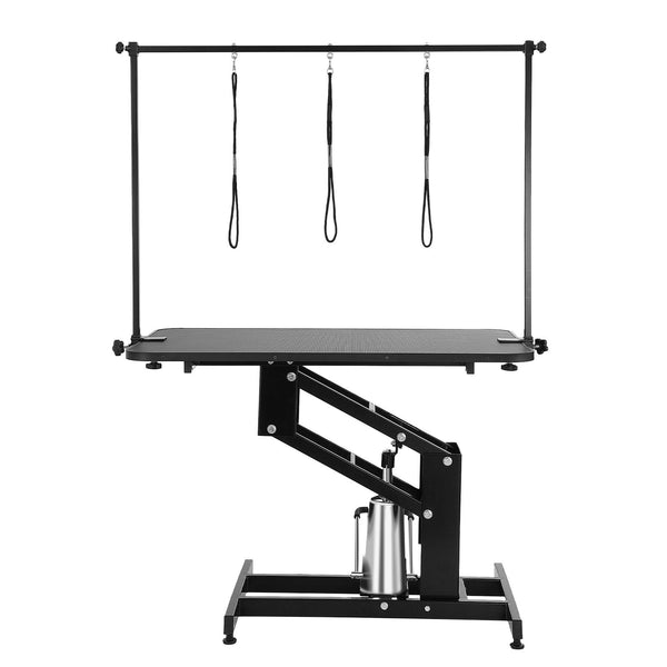 Vevor 109Cm Hydraulic Pet Grooming Table Heavy Duty Dog Arm For Medium/ Small Dogs Height Adjustable Station Anti Slip Tabletop /Dog Max Bearing 182Kg