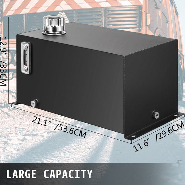 Hydraulic Fluid Reservoir Tank 10 Gallon Oil Steel With A Temp Gauge Other Pumps
