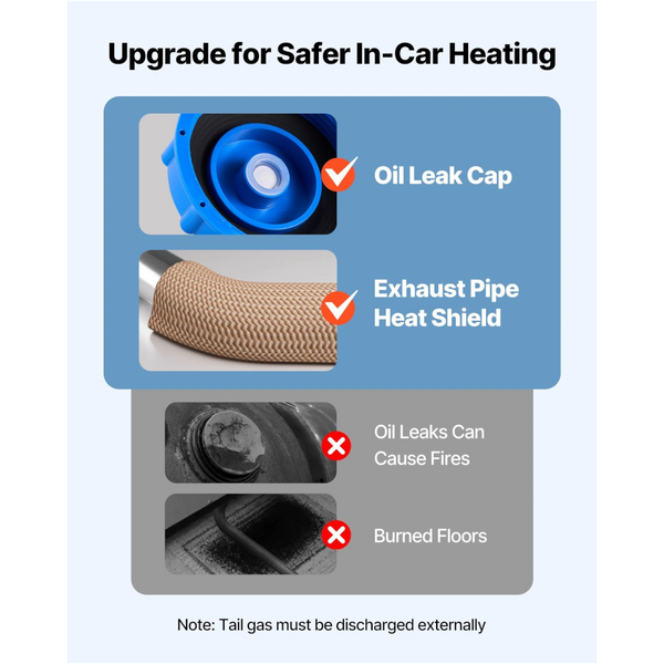 Diesel Air Heater 8 Kw Dc12 24V Fast Heating Parking With Remote Control And Color Digital Display 10L Fuel Tank Low Noise Voice Announcement For Rv T