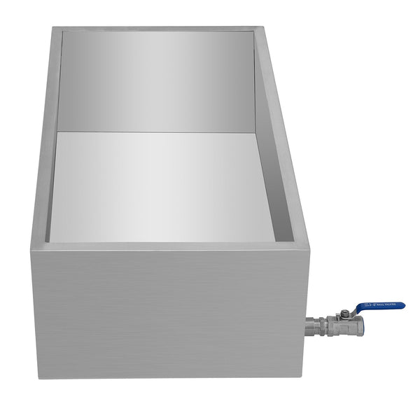 Vevor Maple Syrup Evaporator Pan 76X41x24 Cm Stainless Steel Boiling With Valve For Steamers
