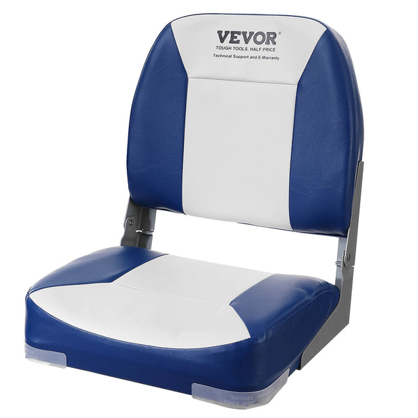 Vevor Boat Seat Low Back Fold Down Fishing Chair With Sponge Padding 2 Pack Boat Seats