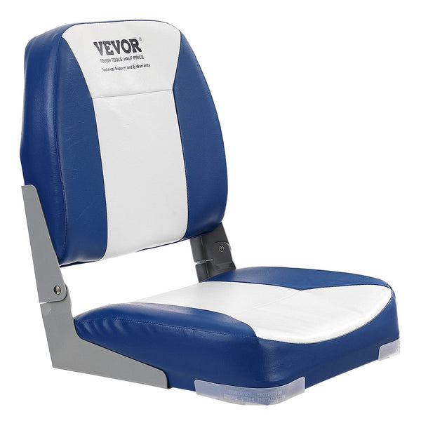 Vevor Boat Seat Low Back Fold Down Fishing Chair With Sponge Padding 2 Pack Boat Seats