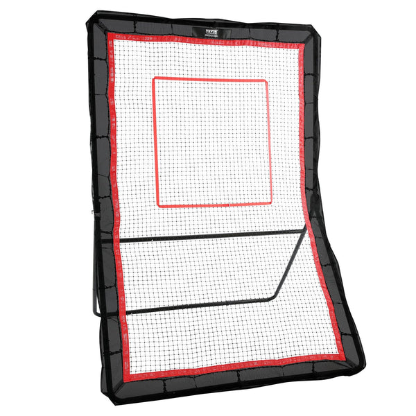 Vevor Lacrosse Rebounder For Backyard 5X7 Ft Bounce Net Pitchback Throwback Baseball Softball Return Training Screen Adjustable Angle Shooting Practic
