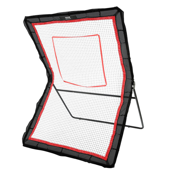 Vevor Lacrosse Rebounder For Backyard 5X7 Ft Bounce Net Pitchback Throwback Baseball Softball Return Training Screen Adjustable Angle Shooting Practic