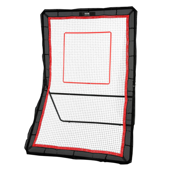 Vevor Lacrosse Rebounder For Backyard 5X7 Ft Bounce Net Pitchback Throwback Baseball Softball Return Training Screen Adjustable Angle Shooting Practic
