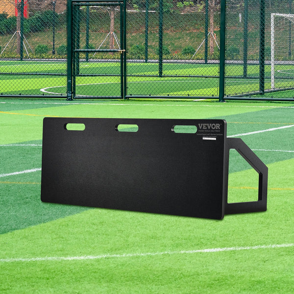 Soccer Rebounder Board 115X45 Cm Portable Wall With 2 Angles Foldable Hdpe Kickback Training Equipment For Kids And Adults Passing & Shooting Practice