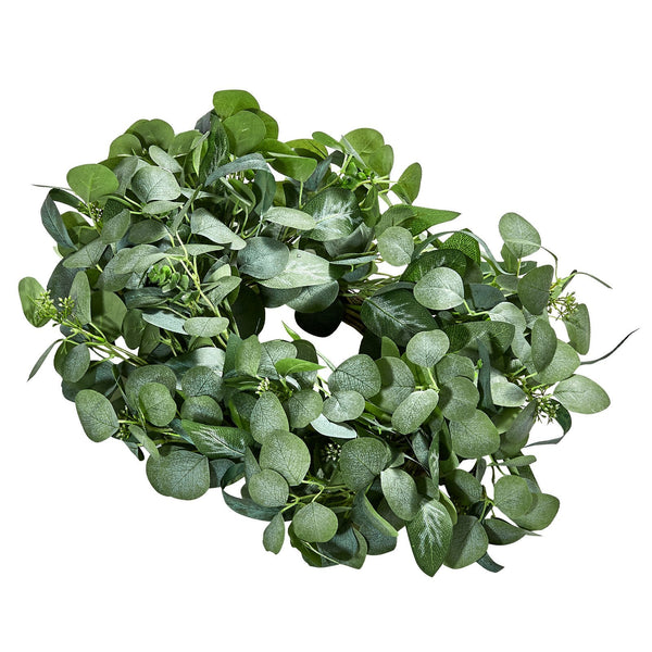 Vevor Artificial Decorative Wreath 66.04 Cm Green Eucalyptus Leaves Year Round Artificial Plants