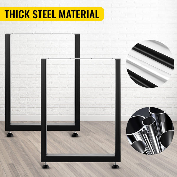 Vevor Black Table Legs Frame Metal Dining Desk 600 X 720Mm Dining Table Legs