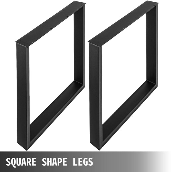 Vevor Black Metal Table Legs Set Of 2 Steel 35X28 Inch Dining Office Computer Desk Bench Country Style Diy Furniture Dining Table Legs