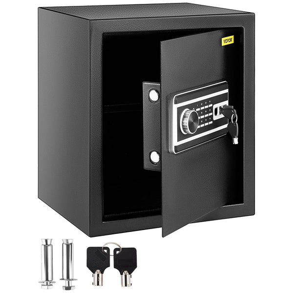 Safe Box 1.7 Cu.Ft Fingerprint For Money With 2 Keys & Digital Keypad Q235 Steel Storing Cash Jewelry Pistols Documents Watches In Home Office Hotel S