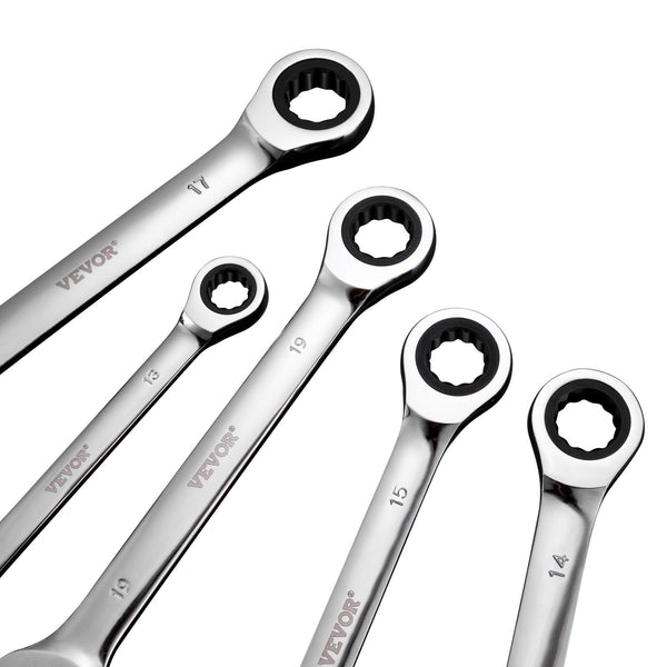 Vevor Combination Wrench Set 8 Piece Metric Mm To 19 With Organiser Rack Wrench Sets