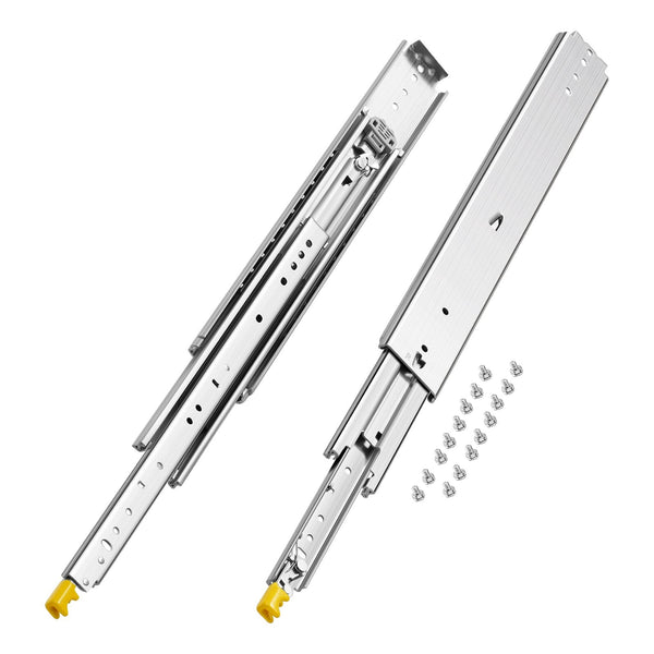 Vevor 1 Pair 18 60 In Soft Close Drawer Slides Ball Bearing Full Extension Drawer Organisers