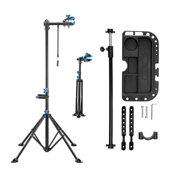 Bike Repair Stand 29.9 Kg Heavy Duty Bicycle Work With 835 1440 Mm Adjustable Height & Magnetic Tool Tray Foldable Maintenance Rack Shop Home Mechanic
