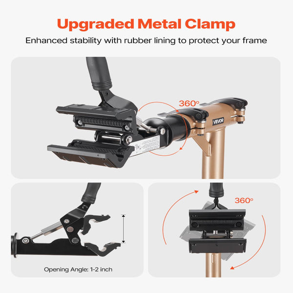 Bike Repair Stand Max. 49.9 Kg Heavy Duty Bicycle Work With 1025 1510 Mm Adjustable Height & Large Tool Tray Foldable Ebike Maintenance Rack Shop Home