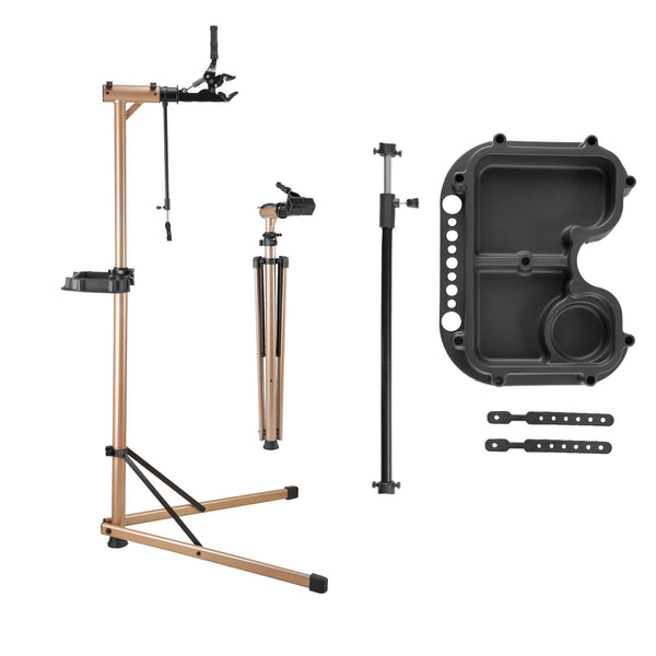 Bike Repair Stand Max. 49.9 Kg Heavy Duty Bicycle Work With 1025 1510 Mm Adjustable Height & Large Tool Tray Foldable Ebike Maintenance Rack Shop Home