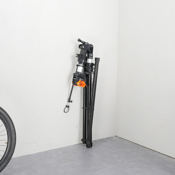 Bike Repair Stand 66 Lbs Heavy Duty Aluminum Bicycle Adjustable Height Maintenance Workstand With Magnetic Tool Tray Telescopic Arm Foldable For Home