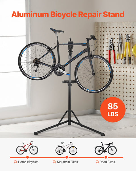 Bike Repair Stand 38.56 Kg Heavy Duty Bicycle Work With 1035 1630 Mm Adjustable Height & Magnetic Tool Tray Foldable Maintenance Rack Shop Home Mechan