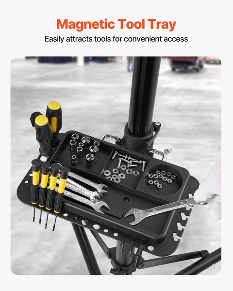 Bike Repair Stand 38.56 Kg Heavy Duty Bicycle Work With 1035 1630 Mm Adjustable Height & Magnetic Tool Tray Foldable Maintenance Rack Shop Home Mechan