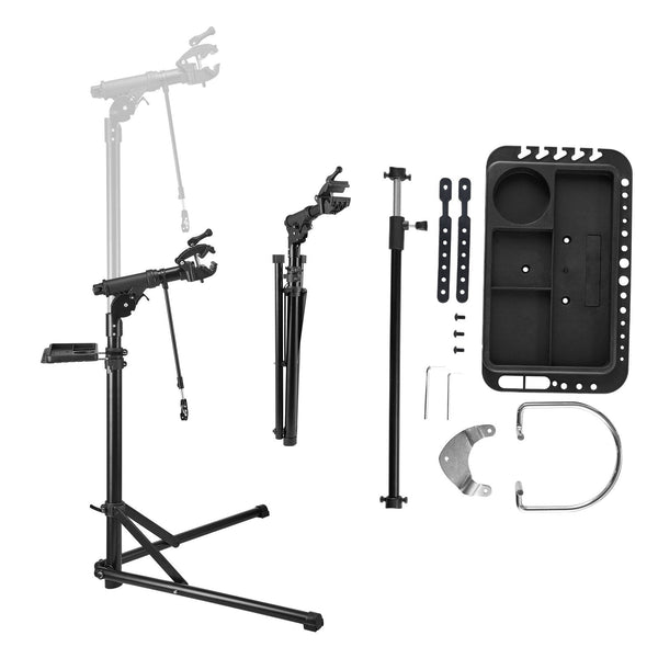 Bike Repair Stand 38.56 Kg Heavy Duty Bicycle Work With 1035 1630 Mm Adjustable Height & Magnetic Tool Tray Foldable Maintenance Rack Shop Home Mechan