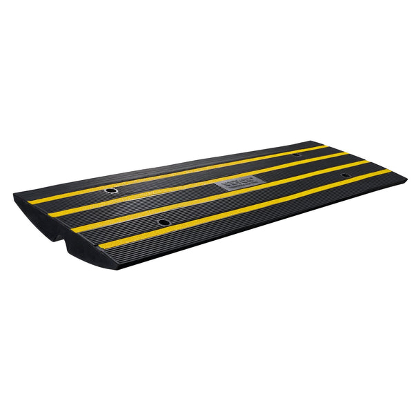 Curb Ramp 6.5 Cm Rise Rubber Heavy Duty 15 Tons Weight Capacity Threshold Curbside Bridge For Loading Dock Garage Sidewalk Expandable Full Set Drivewa