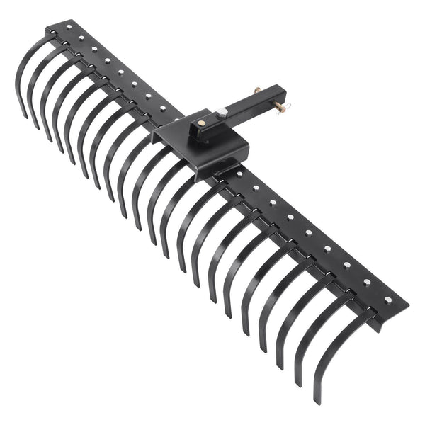 Tow Behind Landscape Rake 1.5M Dethatcher With 21 Steel Coil Tines Lawn Attaches 1.2M Or 15M Toolbars And 3 Point Suspension Systems For Leaves Pine N