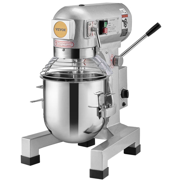 Commercial Food Mixer 10L Stand With 3 Adjustable Speeds 550W Dough Stainless Steel Bowl And Mixing Attachments Ideal For Restaurant Bakery Pastry Sho