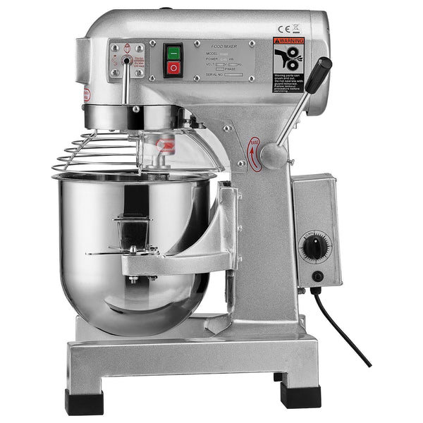 Commercial Food Mixer 10L Stand With 3 Adjustable Speeds 550W Dough Stainless Steel Bowl And Mixing Attachments Ideal For Restaurant Bakery Pastry Sho