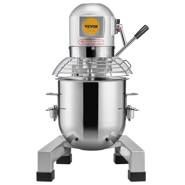 Commercial Food Mixer 10L Stand With 3 Adjustable Speeds 550W Dough Stainless Steel Bowl And Mixing Attachments Ideal For Restaurant Bakery Pastry Sho