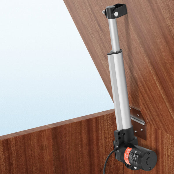 Linear Actuator 12V 10 Inch Heavy Duty 1320Lbs/6000N 0.19"/S Motion With Mounting Bracket & Ip44 Protection For Electric Door Industrial Machinery Ves