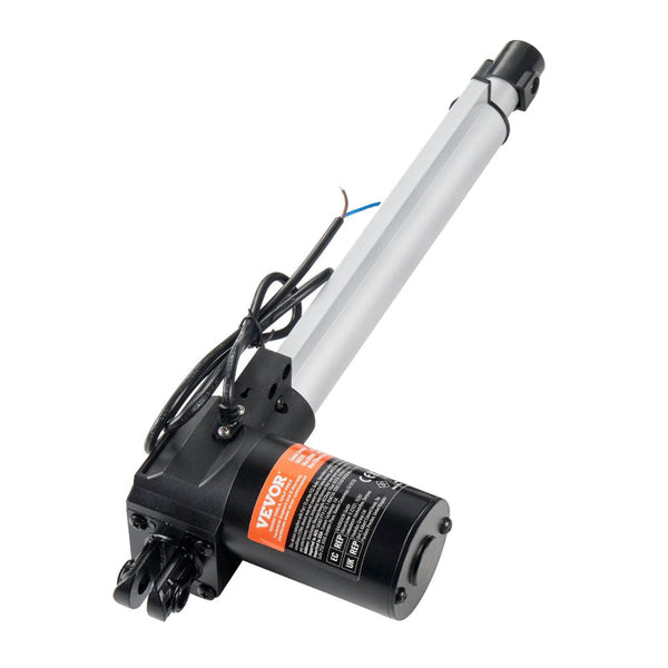Linear Actuator 12V 10 Inch Heavy Duty 1320Lbs/6000N 0.19"/S Motion With Mounting Bracket & Ip44 Protection For Electric Door Industrial Machinery Ves