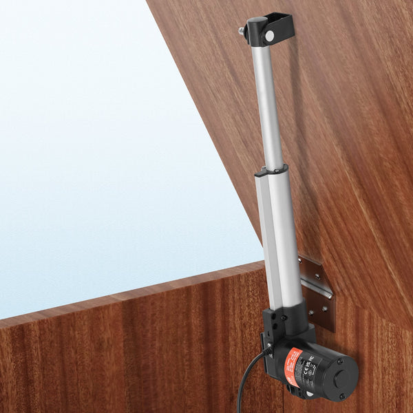 Linear Actuator 12V 8 Inch Heavy Duty 1320Lbs/6000N 0.19"/S Motion With Mounting Bracket & Ip44 Protection For Electric Door Industrial Machinery Vess