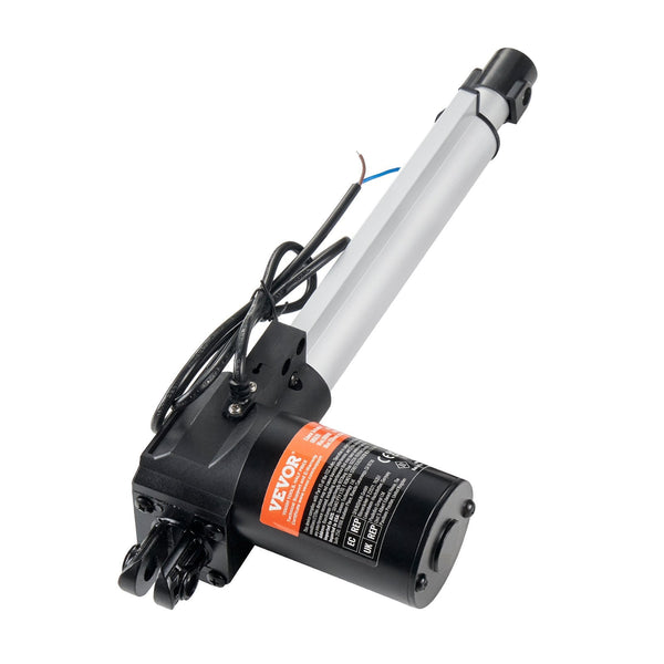 Linear Actuator 12V 8 Inch Heavy Duty 1320Lbs/6000N 0.19"/S Motion With Mounting Bracket & Ip44 Protection For Electric Door Industrial Machinery Vess