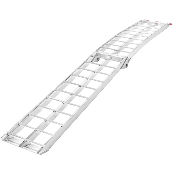 Vevor Aluminum Ramp 750 Lbs Foldable Loading Ramps For Pickup Trucks Bed 1 Piece Motorbike Ramps