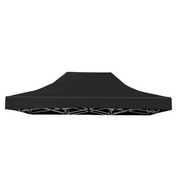Gazebo Tent Top Cover Camping Beach Sunshade Shelter Black / 3X6m Gazebos & Pergolas