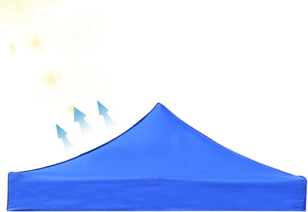 Gazebo Tent Top Cover Camping Beach Sunshade Shelter Blue / 3X3m Gazebos & Pergolas