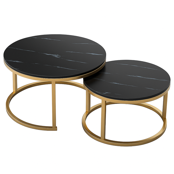 Nesting Coffee Table Faux Marble Small Round Tables Black Coffee Tables