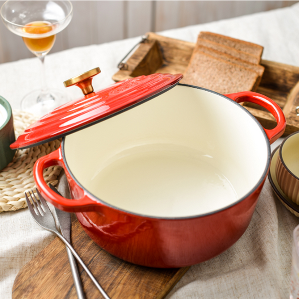 Enamel Cast Iron Pot Casserole/French Oven 22 Cm Other Cookware