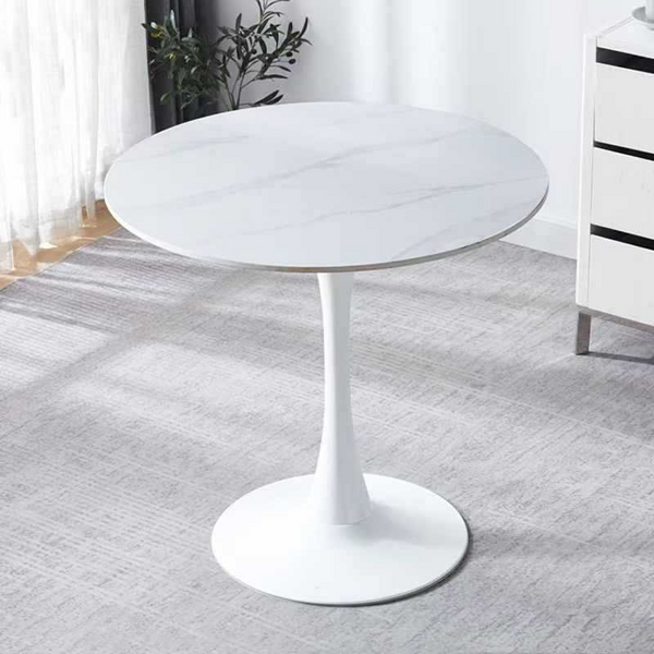 Celeste White Round Cafe Table Coffee Tables