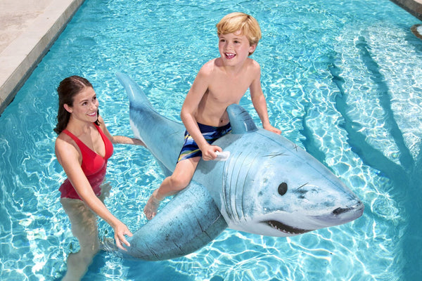 1.83M X 1.02M Realistic Shark Pool Float Inflatable Rubber Ride On For Kids Inflatable & Kid Pools