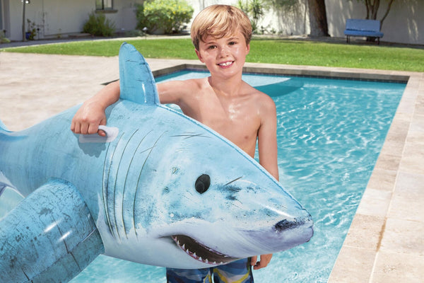 1.83M X 1.02M Realistic Shark Pool Float Inflatable Rubber Ride On For Kids Inflatable & Kid Pools