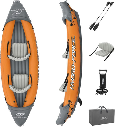 Bestway Rapid X2 3.21M Inflatable Person Kayak With Pump Paddles & Fins Set Inflatables