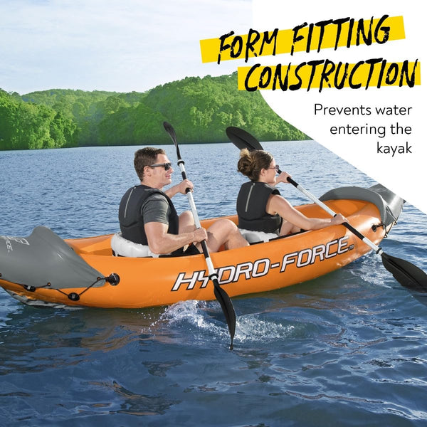 Bestway Rapid X2 3.21M Inflatable Person Kayak With Pump Paddles & Fins Set Inflatables