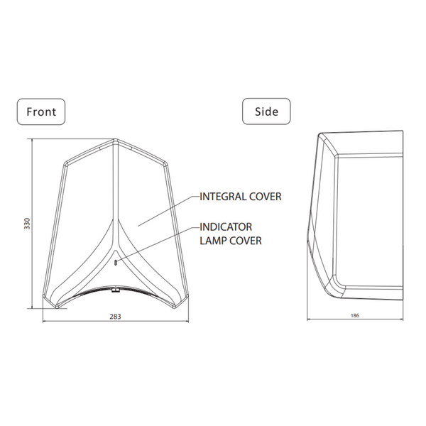 Adge Hand Dryer 550W & 1100Wsilver Dryers