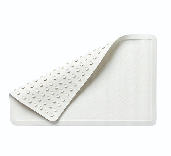 Rubber Bath Mat Slip Resistant White Bath Mats Rugs & Toilet Covers
