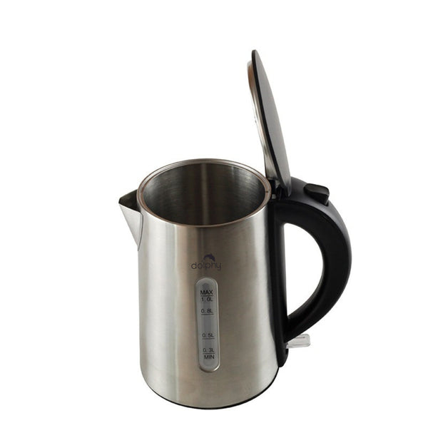 1.0L Brushed Silver Stainless Steel Kettle Kettles