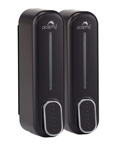 Classic Dual Soap/Shampoo Dispenser 300Ml Black Soap Dishes & Dispensers