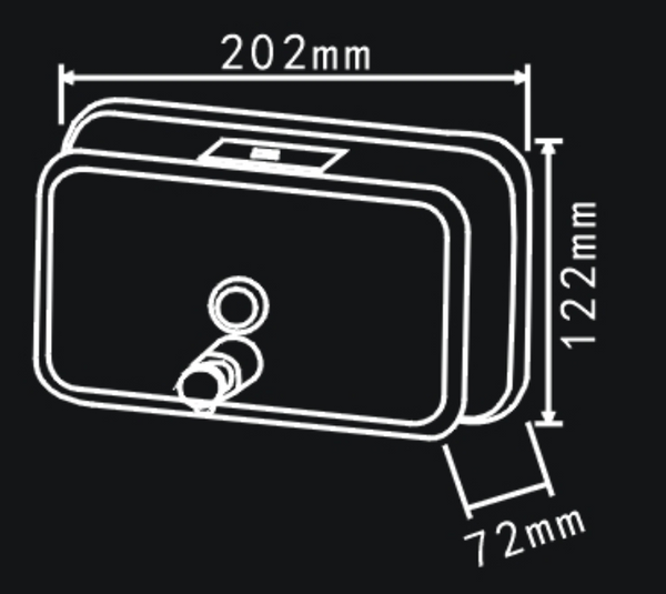 Ss Liquid Soap Dispenser 1200Ml (With Container) Soap Dishes & Dispensers
