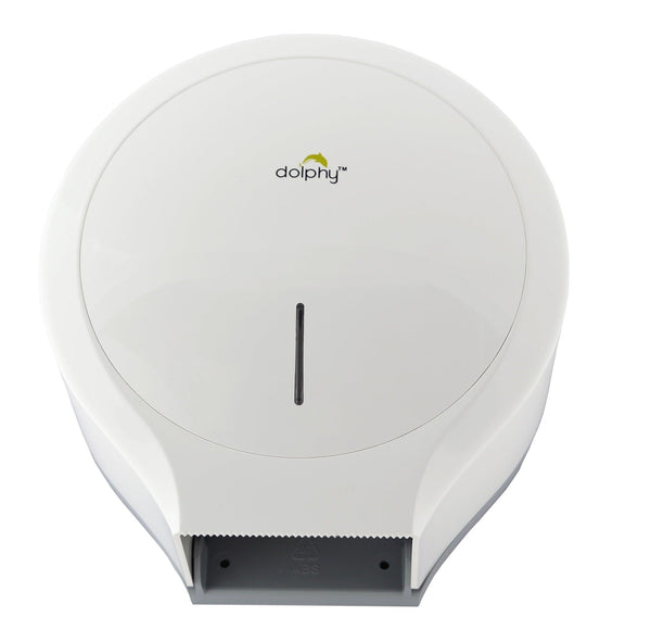 Classic Jumbo Toilet Paper Roll Dispenser White Toilet Paper Holders & Storage