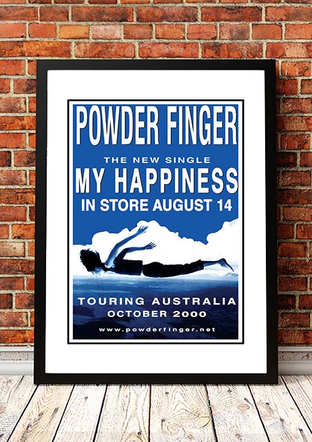 Smart Artists Memorabilia Powderfinger 'My Happiness' In Store Poster 2000 Framed Posters & Prints